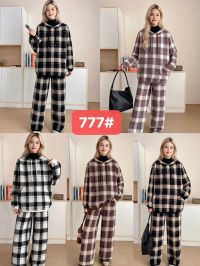 0777 # микс цветов женский костюм с шерсти альпаки (5 ед, размеры полубатал: 52) выдача на следующий день фото