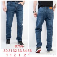 8759 # синие мужские джинсы (Fangsida, стрейч коттон, 8 ед, размеры норма: 30-36) выдача на следующий день фото