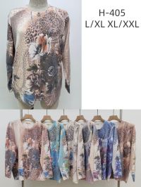 купить 0405 # микс цветов женский свитер (Kiss me, 10 ед, размеры батал: L/2XL) выдача на следующий день оптом