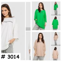 3014# выбор цвета женская футболка оверсайз (4 ед, размеры оверсайз: 2XL-3XL) выдача на следующий день фото