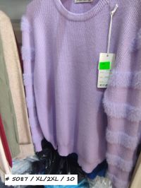 5087 # микс цветов женский свитер (Kiss me, 10 ед, размеры батал: XL/2XL) выдача на следующий день фото